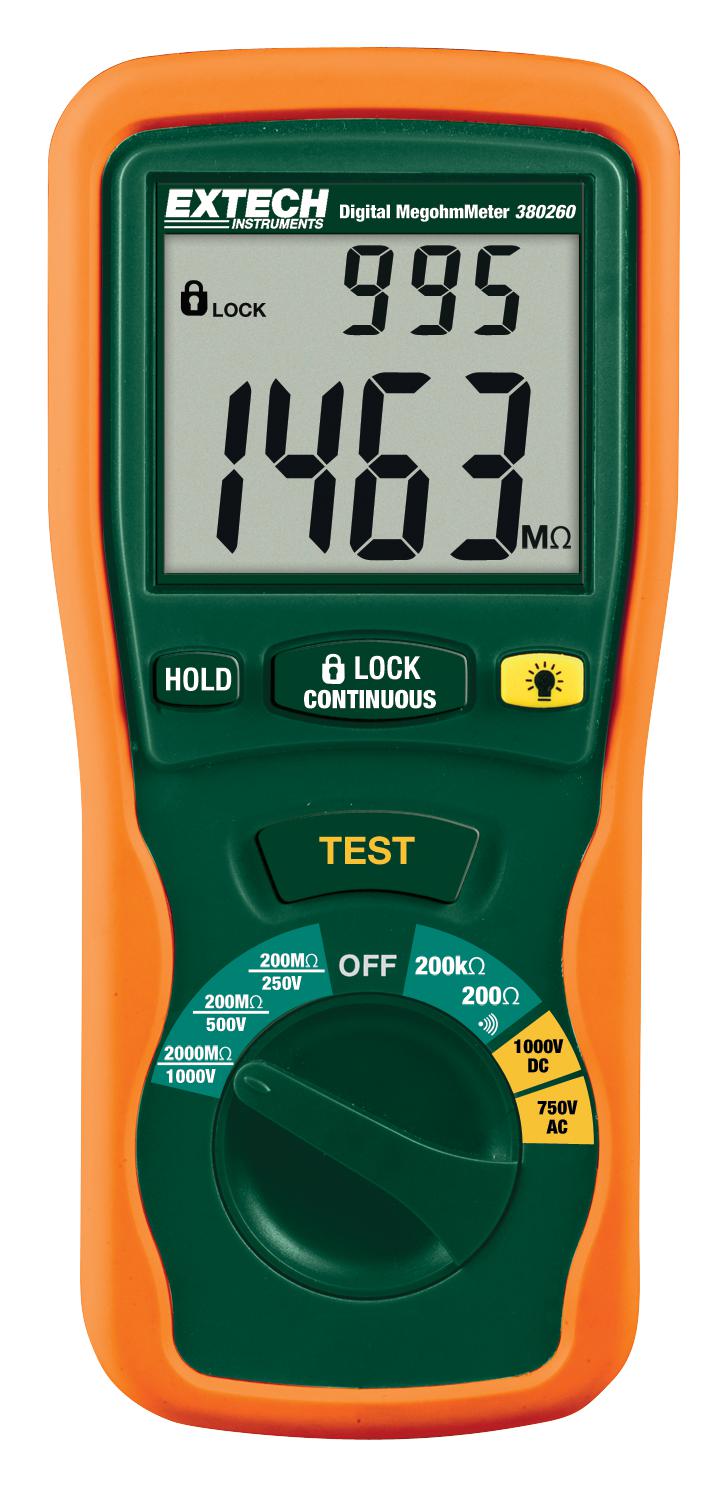 Extech Instruments Insulation Tester Digital Megohmmeter V