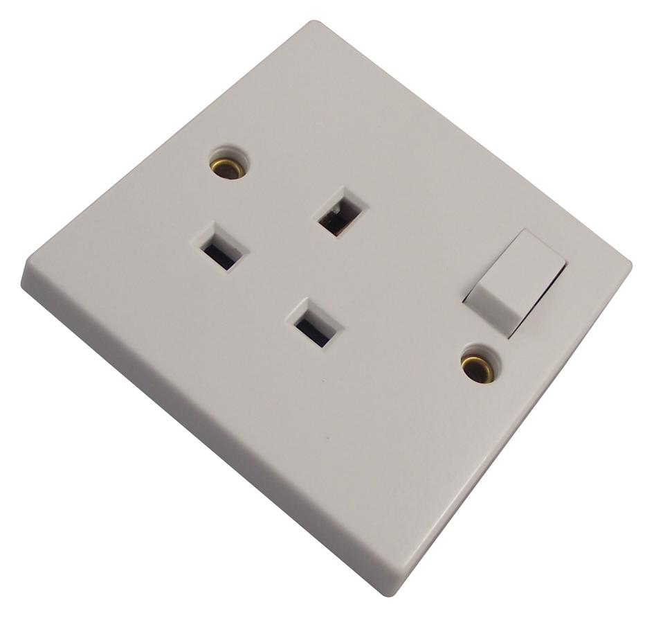 13A Switched Socket, 1Gang, Single Pole