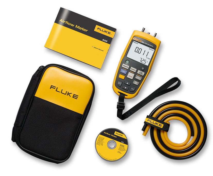 FLUKE 922 Fluke Anemometer, 1m/s to 80m/s, 0 °C