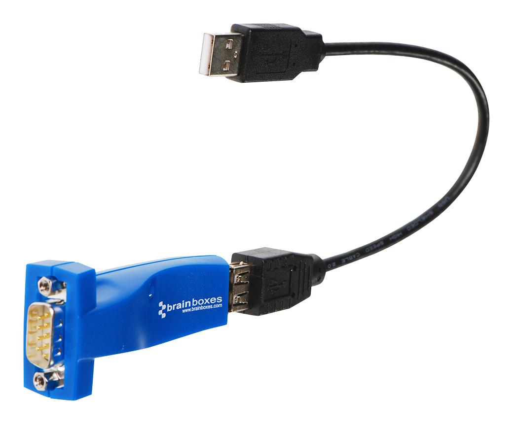 US101 Brainboxes Adapter, USB to 1 x RS232 Serial