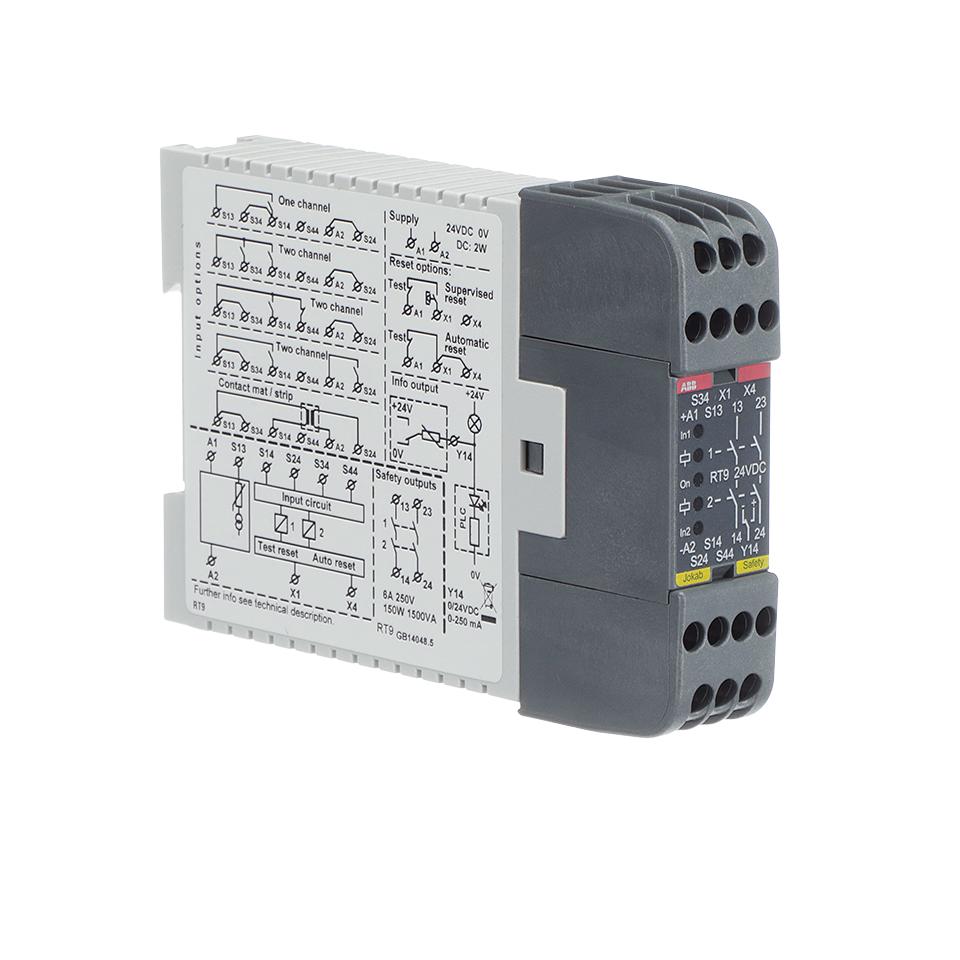 2TLA010029R0000 Abb Safety Relay, RT9, 24 VDC
