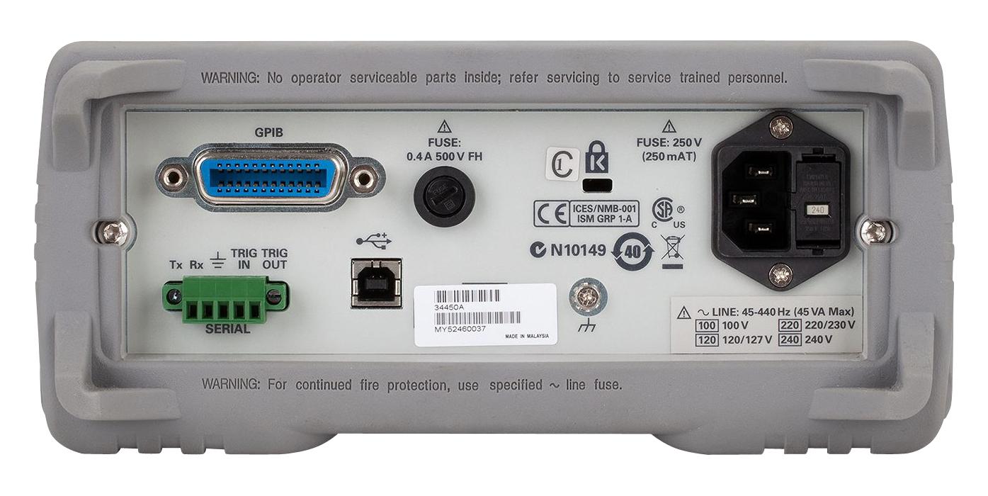 34450A Keysight Technologies Bench Digital Multimeter, True RMS, Auto