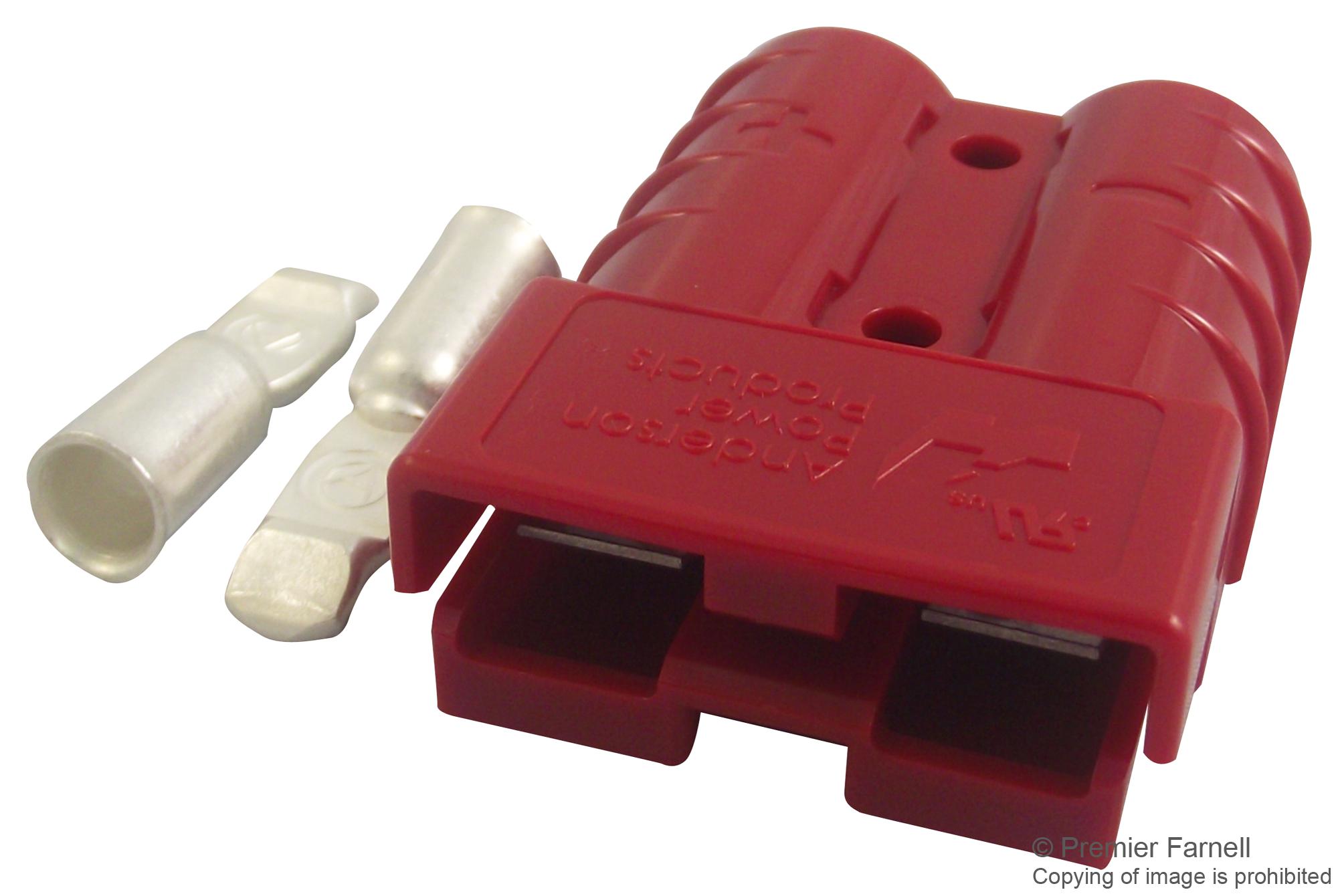 6331G1. Anderson Power Products Rectangular Connector, SB50, 2 Contacts