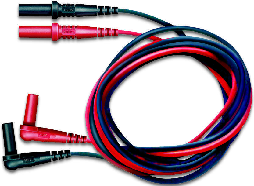 5907A Pomona Test Lead Set, 4mm Banana Plug to 4mm Right Angle