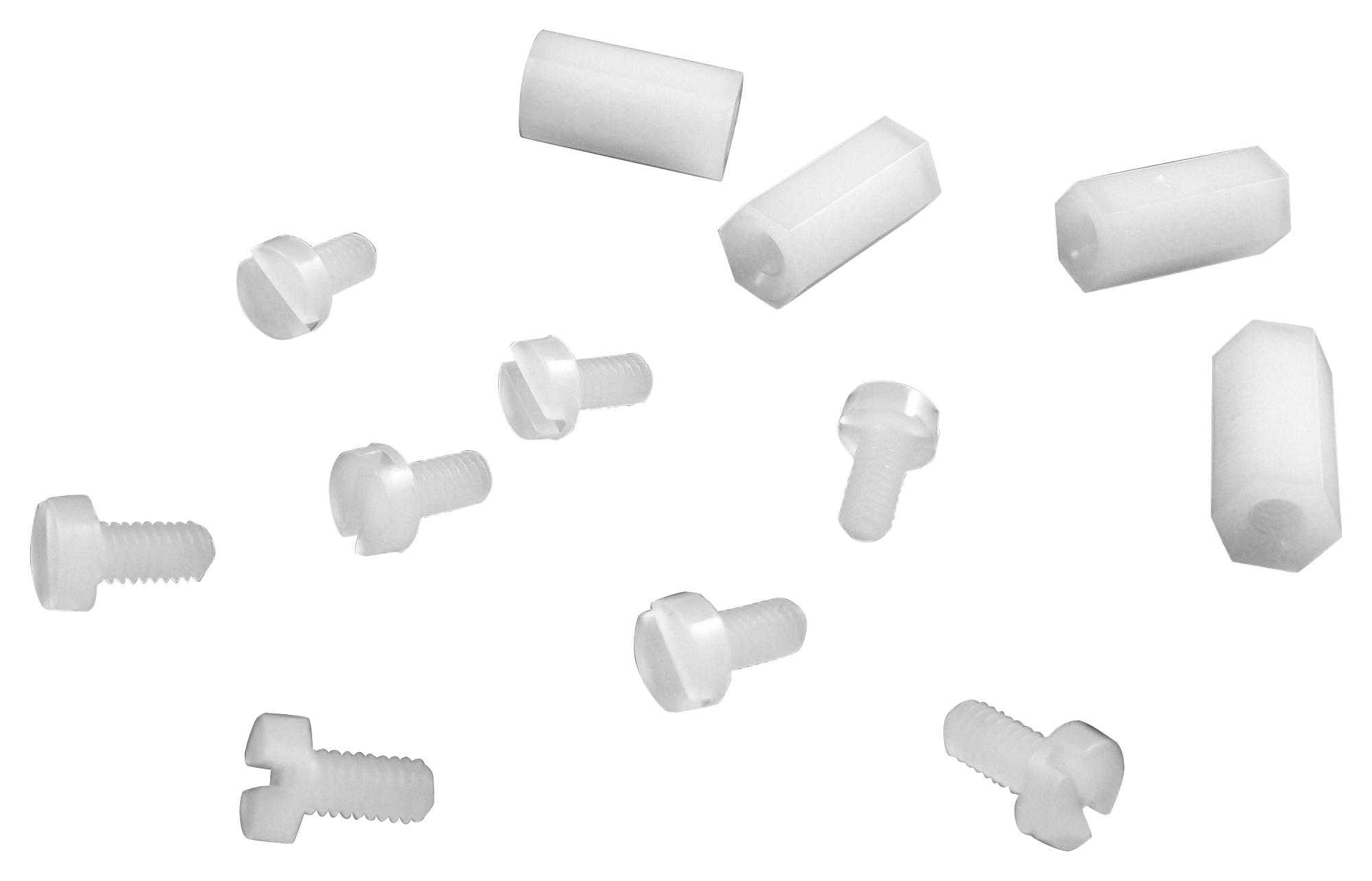 RPINYLONSTANDOFFKIT Threaded Standoffs Kit, Nylon