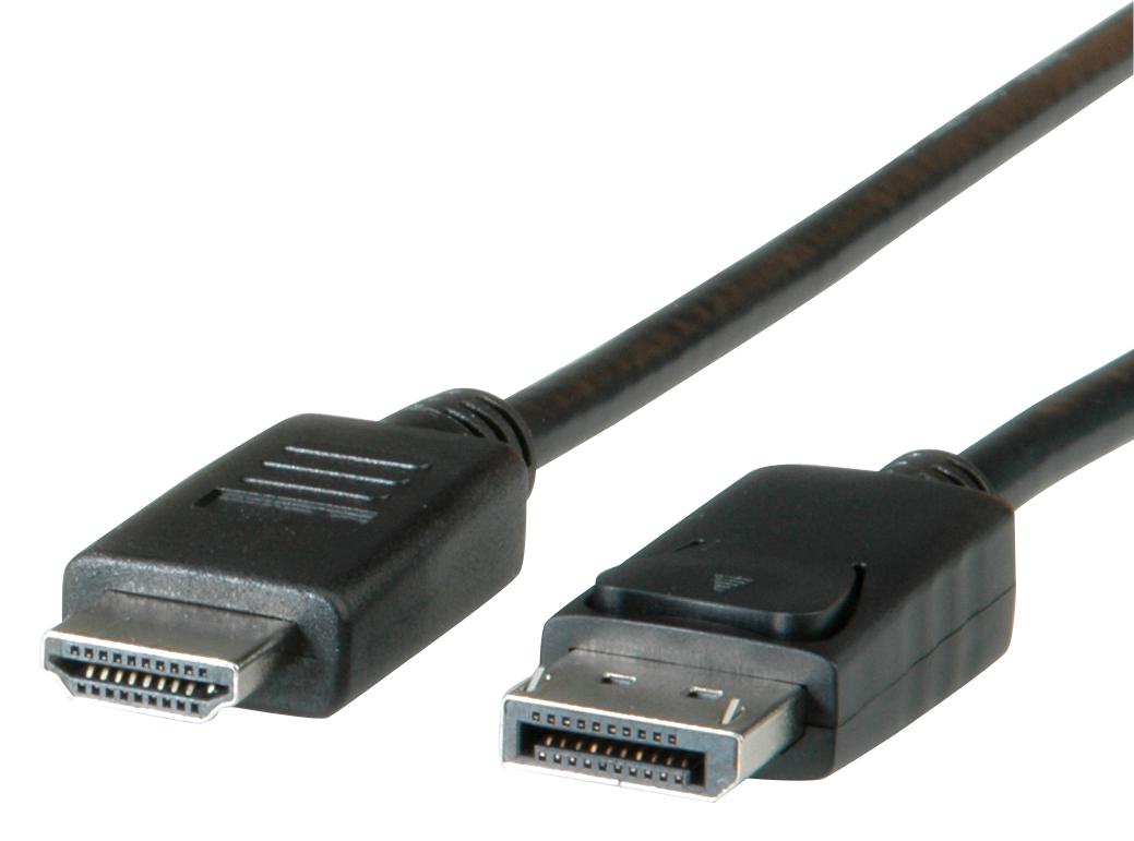 11.04.5782 - Roline - Audio   Video Cable Assembly, Displayport Plug 