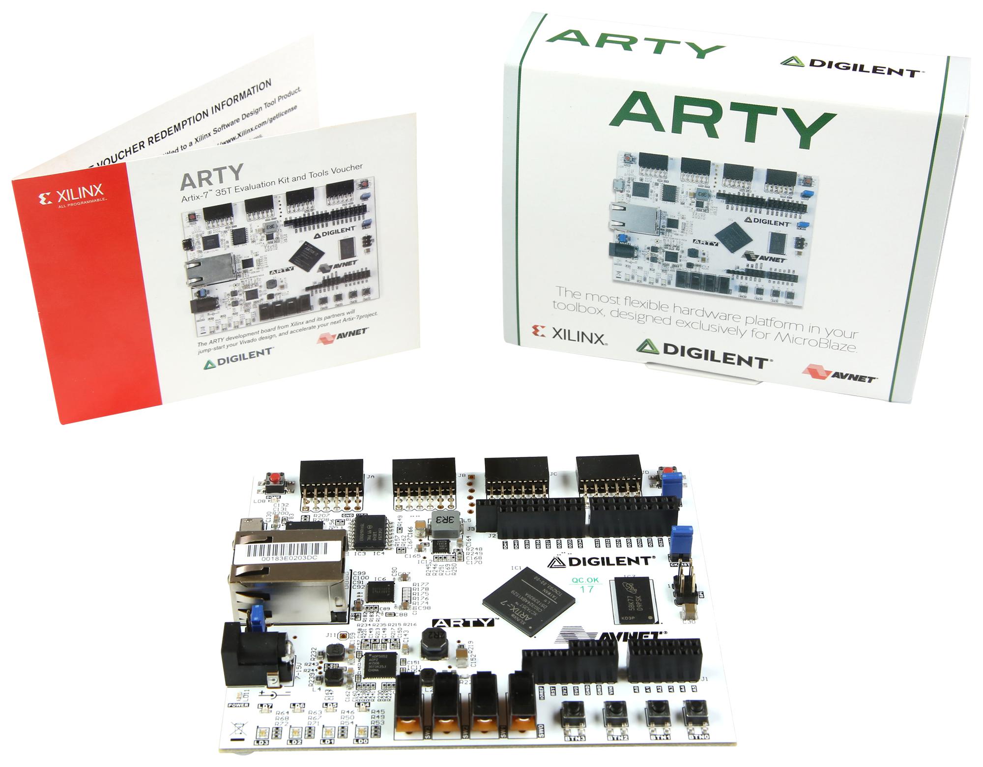 AES-A7MB-7A35T-G - Avnet - Evaluation Kit, Artix-7 35T FPGA, Digilent ...
