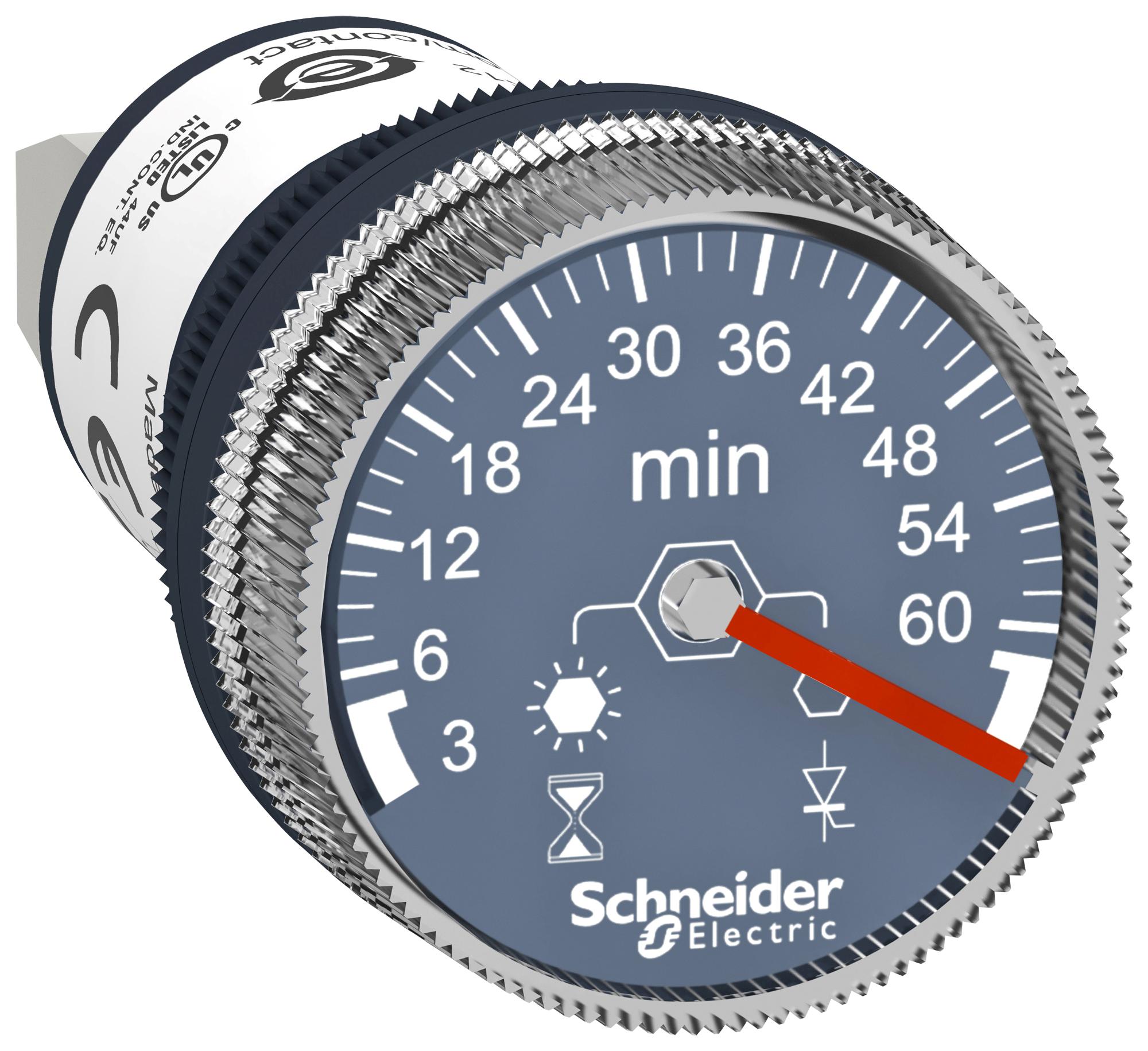 XB5DTGM5 Schneider Electric Analogue Timer, Harmony, Delay On Energisation