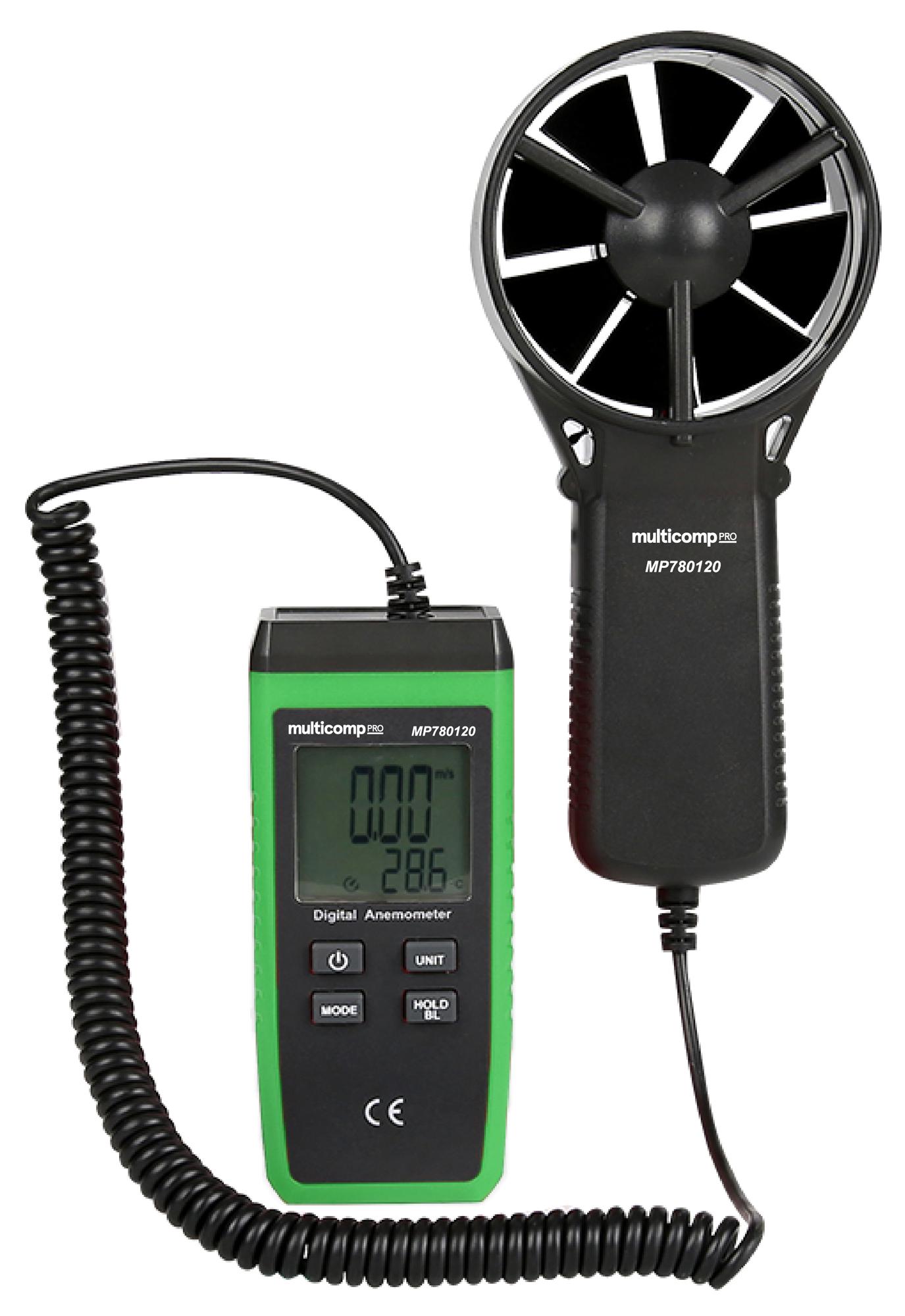 MP780120 Pro Anemometer, 0.4m/s to 30m/s, 0 °C
