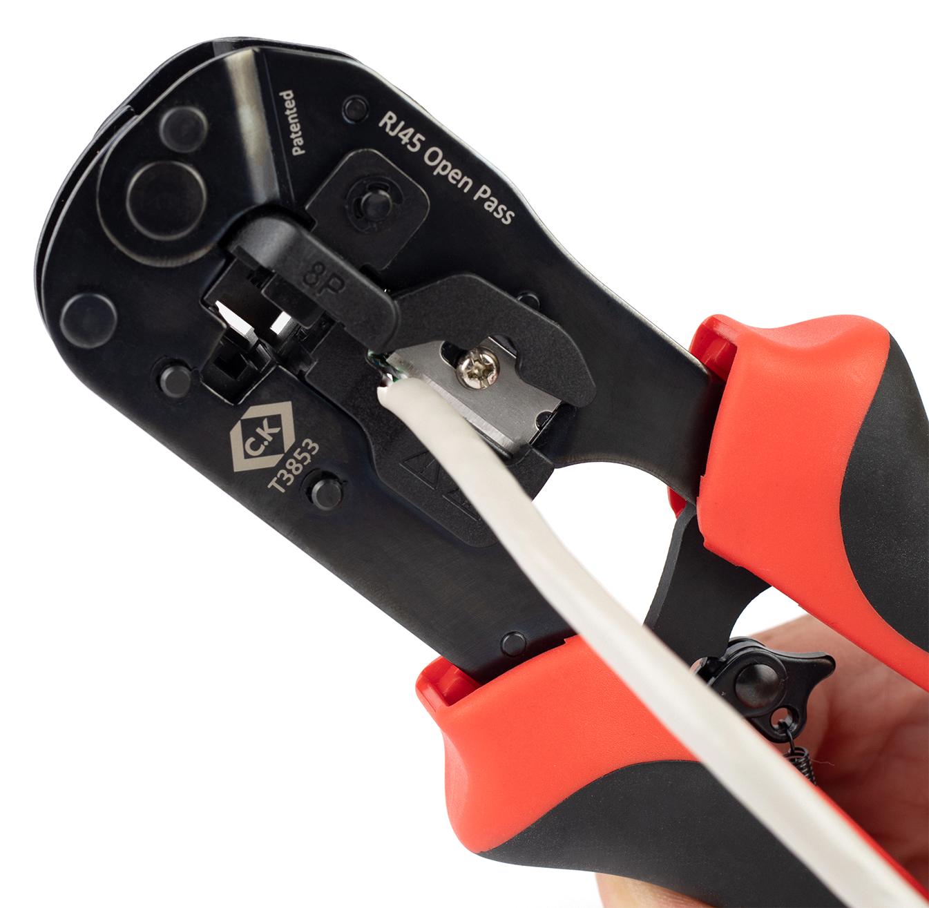 T3853 Ck Tools Crimp Tool, Ratchet, RJ45 Modular Plugs