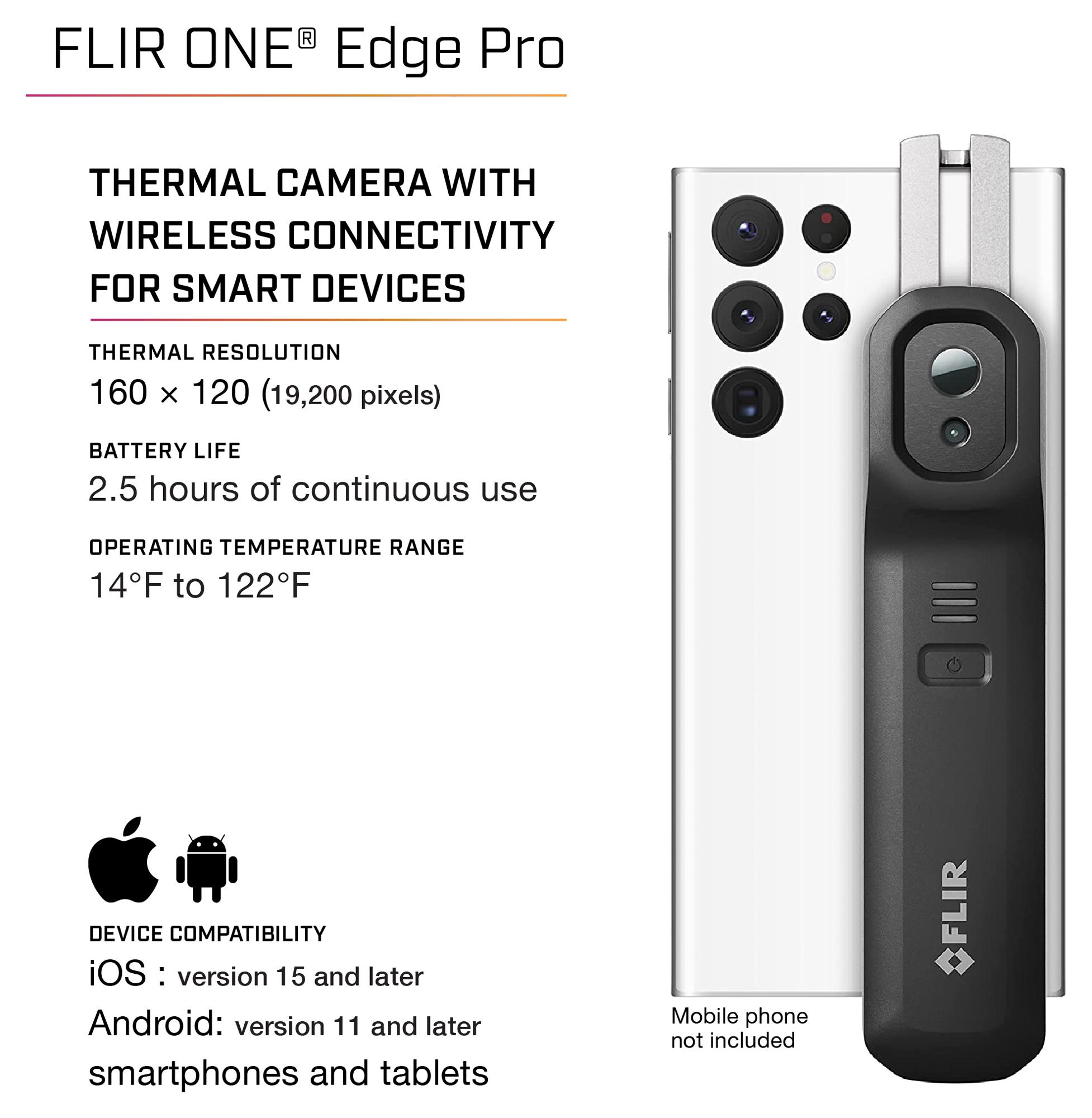 FLIR EDGE PRO FLIR, Thermal Imager, -20 °C, 400 °C | element14