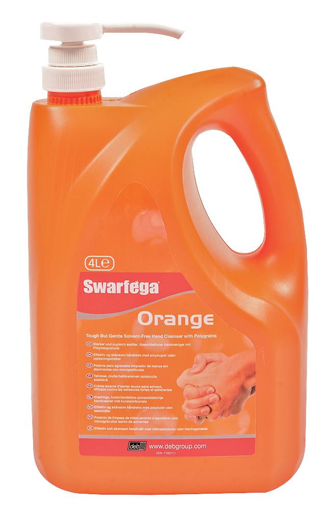 SOR4LMP Swarfega Orange SolventFree Hand Cleaner, 4L