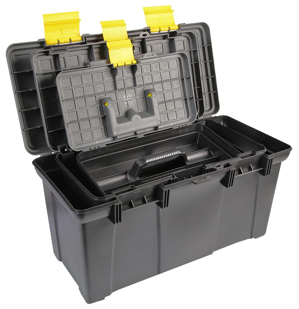 D00412 Duratool Tool Box Set, 3in1, Plastic