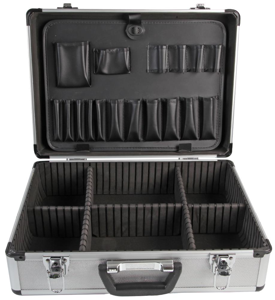 D01815S Duratool Tool Case, Silver, Aluminium
