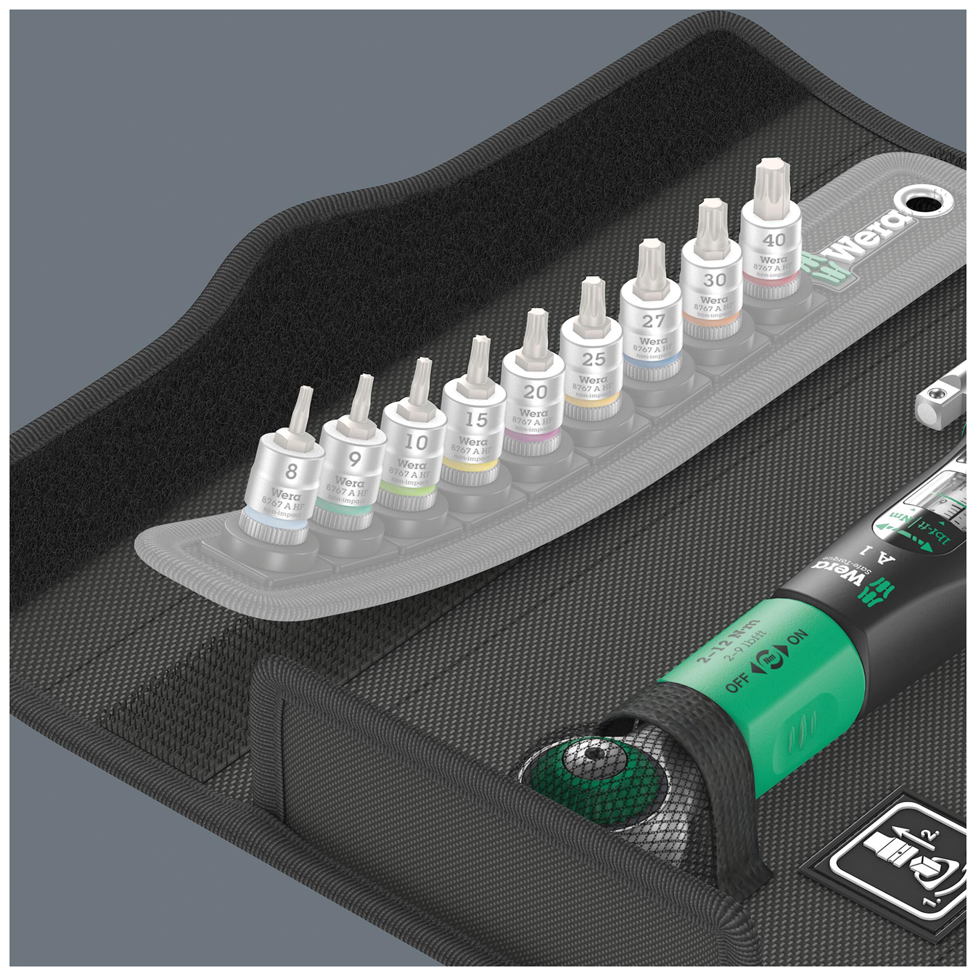 05075830001 Wera Torque Wrench Set, A1, 2Nm to 12