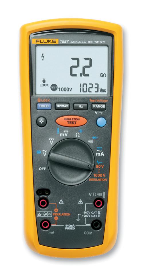 FLUKE 1587 - Fluke - Insulation Digital Multimeter, 6000 Count, True RMS