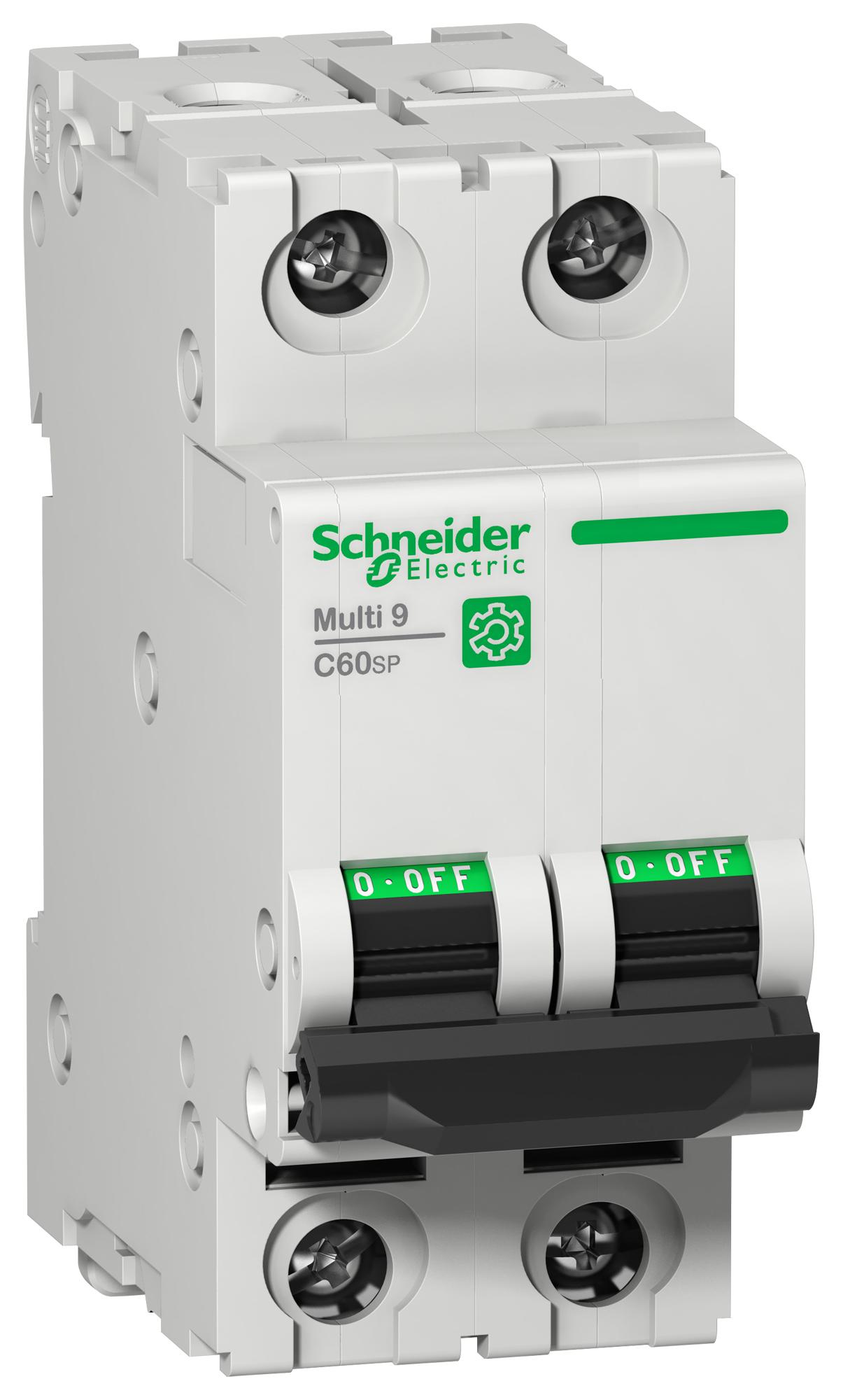 M9F23202 - Schneider Electric - MCB, 2 POLE, 2A