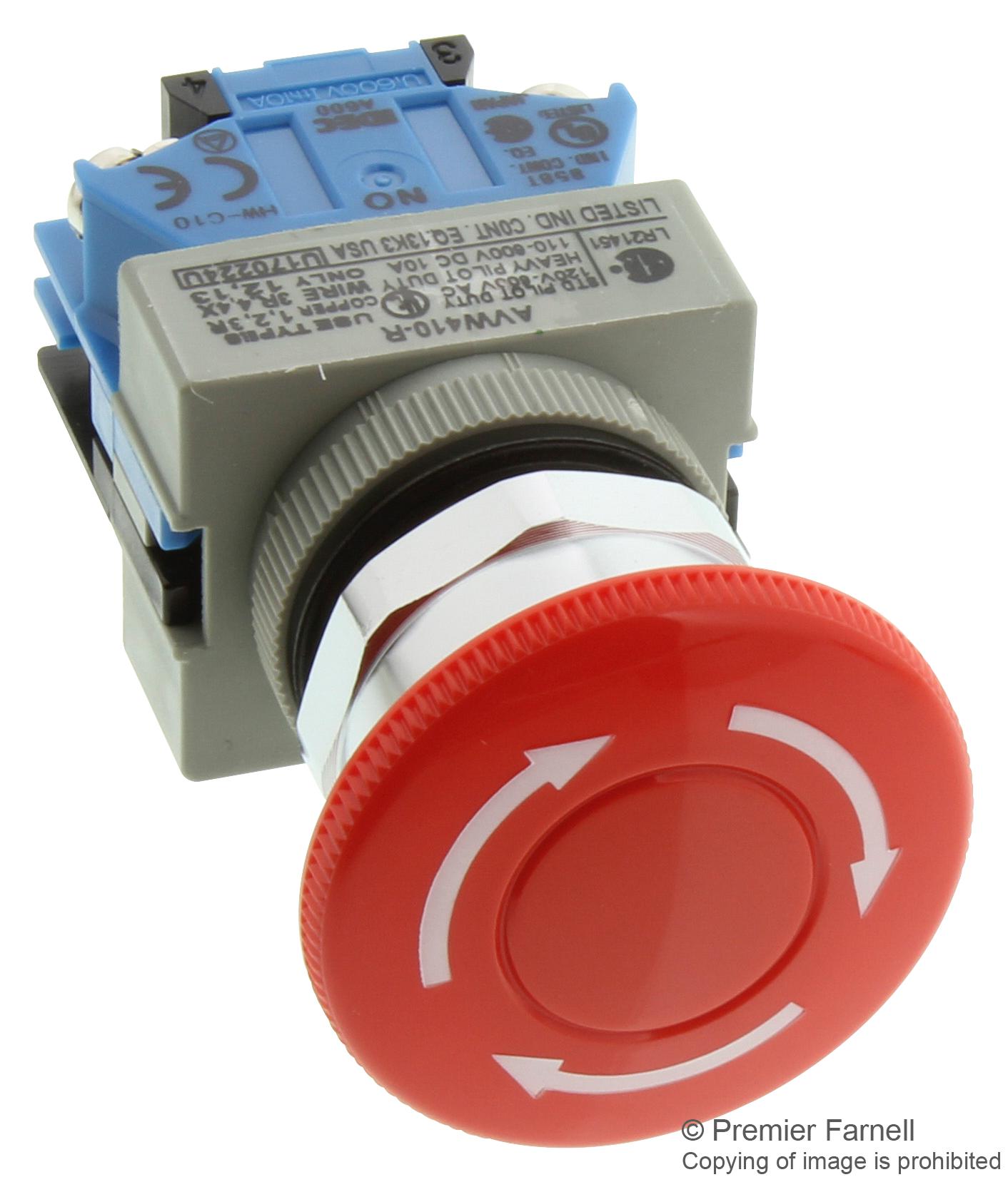 Avw410 R Idec Switch Emergency Stop 1no