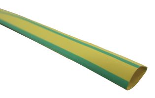 MULTICOMP PRO 15095 Heat Shrink Tubing, 2:1, 0.499 ", 12.7 mm, Green, Yellow, 16.4 ft, 5 m