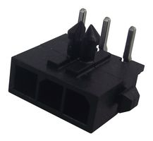 TE CONNECTIVITY - AMP 2-1445055-3 Pin Header, Right Angle, Wire-to-Board, 3 mm, 1 Rows, 3 Contacts, Through Hole Right Angle