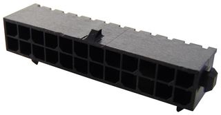 TE CONNECTIVITY - AMP 5-794618-4 Pin Header, Wire-to-Board, 3 mm, 2 Rows, 24 Contacts, Through Hole Right Angle, Micro MATE-N-LOK