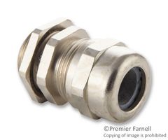 JACOB 50.620 M-L-F Cable Gland, M20 x 1.5, 9 mm, 13 mm, Brass, Metallic - Nickel Finish, IP68