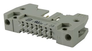 HARTING 09 18 564 6904 Pin Header, Vertical, Wire-to-Board, 2.54 mm, 2 Rows, 64 Contacts, Through Hole Straight