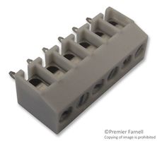 LUMBERG KRMC 06 Wire-To-Board Terminal Block, 3.5 mm, 6 Ways, 1 mm², Screw