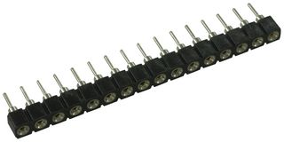 TE CONNECTIVITY 1-1814655-1 IC & Component Socket, 16 Contacts, SIP Socket, 2.54 mm, Beryllium Copper