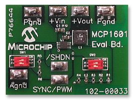MICROCHIP MCP1601EV MCP1601 Buck Regulator Evaluation Board with Two 2-Position Switches