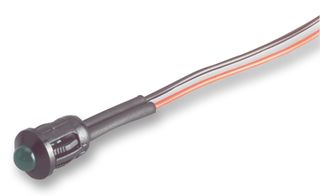 CML INNOVATIVE TECHNOLOGIES 1980000051500 LED Panel Mount Indicator, Snap-in, Green, 2.2 VDC, 8 mm, 10 mA, 25 mcd, IP40