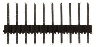 MOLEX 90120-0130 Pin Header, Wire-to-Board, 2.54 mm, 1 Rows, 10 Contacts, Through Hole Straight