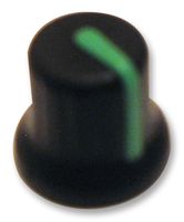 MULTICOMP CR-BA-4C6-180D Knob, D Shaft, 6 mm, Plastic, Round with Indicator Line, 15.7 mm