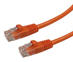 VIDEK 2965-1.5RG Ethernet Cable, Patch Lead, Cat5e, RJ45 Plug to RJ45 Plug, Orange, 1.5 m