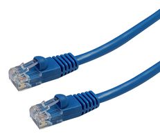 VIDEK 2965-8B Ethernet Cable, Patch Lead, Cat5e, RJ45 Plug to RJ45 Plug, Blue, 8 m