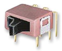 MULTICOMP PRO 4UD1R202M6RN Rocker Switch, On-On, DPDT, Non Illuminated, Through Hole, Black, 4U