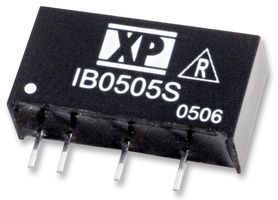 XP POWER IB0505S Isolated Through Hole DC/DC Converter, ITE, SIP, 1:1, 1 W, 1 Output, 5 V