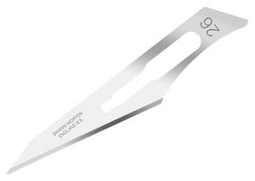 SWANN-MORTON 0113 Swann Morton Blades 26, Carbon Steel, Handle 4 or 6A, Pack of 5