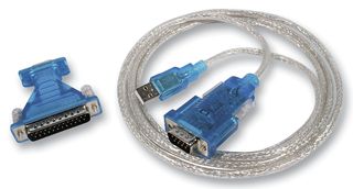 DACOMEX 151307 Computer Cable, USB 2.0 A Plug, D Subminiature Socket, 9 Way + D Subminiature Socket, 25 Way