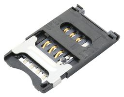 C&K COMPONENTS CCM03-3013LFT R102 Memory Card Connector, SIM / SAM, Hinged, 6 Contacts, Copper Alloy, Gold Plated Contacts