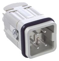 LAPP 10431000 Heavy Duty Connector, 4+PE, Wire Protection, HA, Insert, 4 Contacts, 4A, Plug, Screw Pin