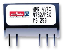 MURATA POWER SOLUTIONS HPR400C Isolated Through Hole DC/DC Converter, Miniature, SIP, 1:1, 750 mW, 1 Output, 5 V