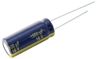 PANASONIC EEUFK1V152L Electrolytic Capacitor, 1500 µF, 35 V, ± 20%, Radial Leaded, 5000 hours @ 105°C, Polar