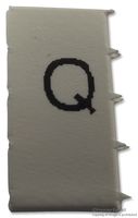 PRO POWER LHS6-2TW/Q Wire Marker, Pre Printed Heat Shrinkable Sleeve, Q, PO (Polyolefin), White, 5mm x 10mm, 6 mm