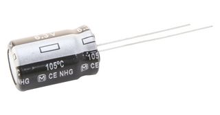 PANASONIC ECA1CHG101 Electrolytic Capacitor, 100 µF, 16 V, ± 20%, Radial Leaded, 1000 hours @ 105°C, Polar