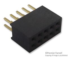 AMPHENOL COMMUNICATIONS SOLUTIONS 20021311-00012T4LF PCB Receptacle, Wire-to-Board, 1.27 mm, 2 Rows, 12 Contacts, Through Hole Mount