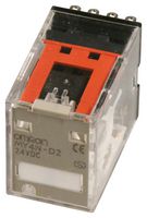 OMRON INDUSTRIAL AUTOMATION MY4N D2 DC24(S) Power Relay, Miniature, 4PDT, 24 VDC, 3 A, MY Series, Socket, Non Latching