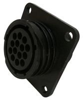 AMPHENOL INDUSTRIAL ACC00E14S-6S-003 Circular Connector, ACC Series, MIL-DTL-5015 Series, Wall Mount Receptacle, 6 Contacts