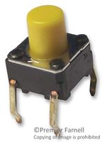 OMRON ELECTRONIC COMPONENTS B3F1062 Tactile Switch, B3D Series, Top Actuated, Through Hole, Round Button, 150 gf, 50mA at 24VDC
