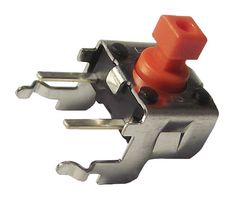ARATAS (FORMERLY OMRON COMPONENTS) B3F3155 Tactile Switch, B3D Series, Side Actuated, Through Hole, Plunger for Cap, 260 gf, 50mA at 24VDC